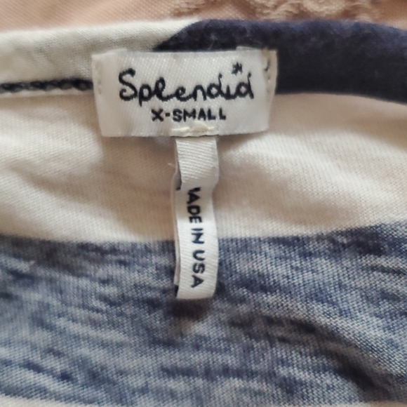 Splendid navy and white striped maxi dress - Picture 3 of 12